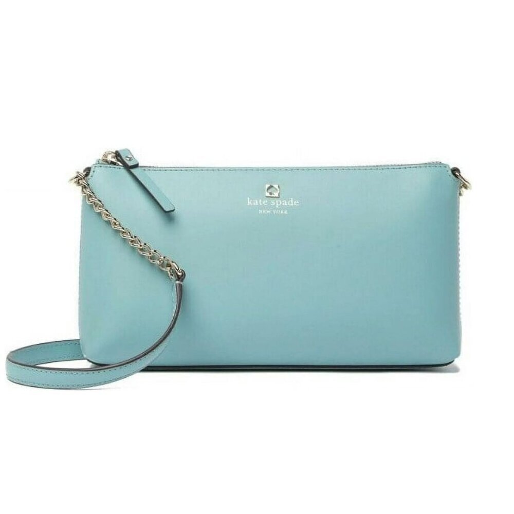 Kate Spade Sawyer Street Declan Leather Crossbody Bag SEASIDE